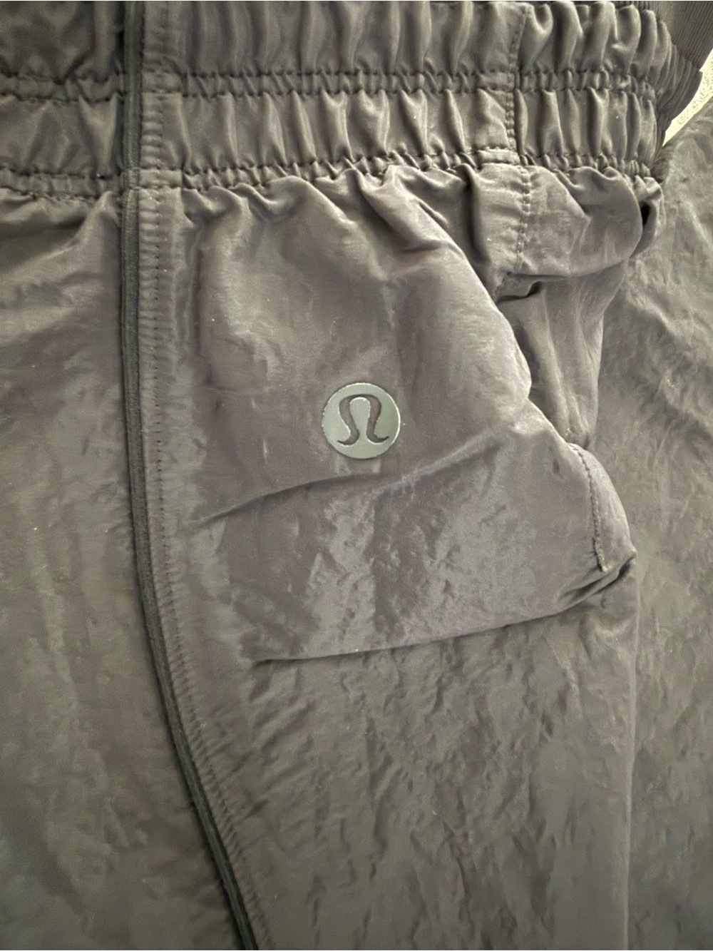 lululemon Crinkle Nylon Relaxed
Parachute pants Black Sz M